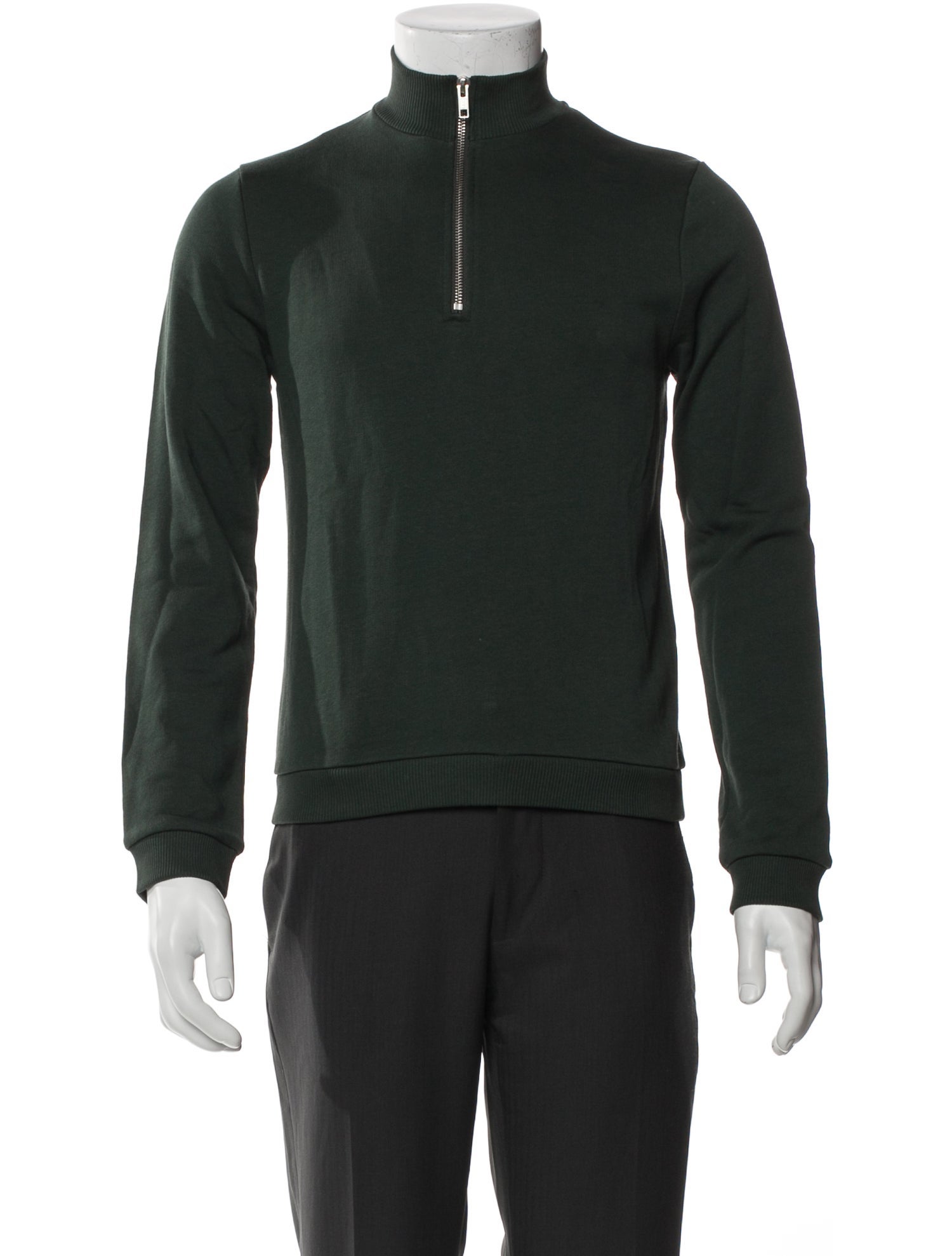 YMC Mock Neck Long Sleeve Sweatshirt