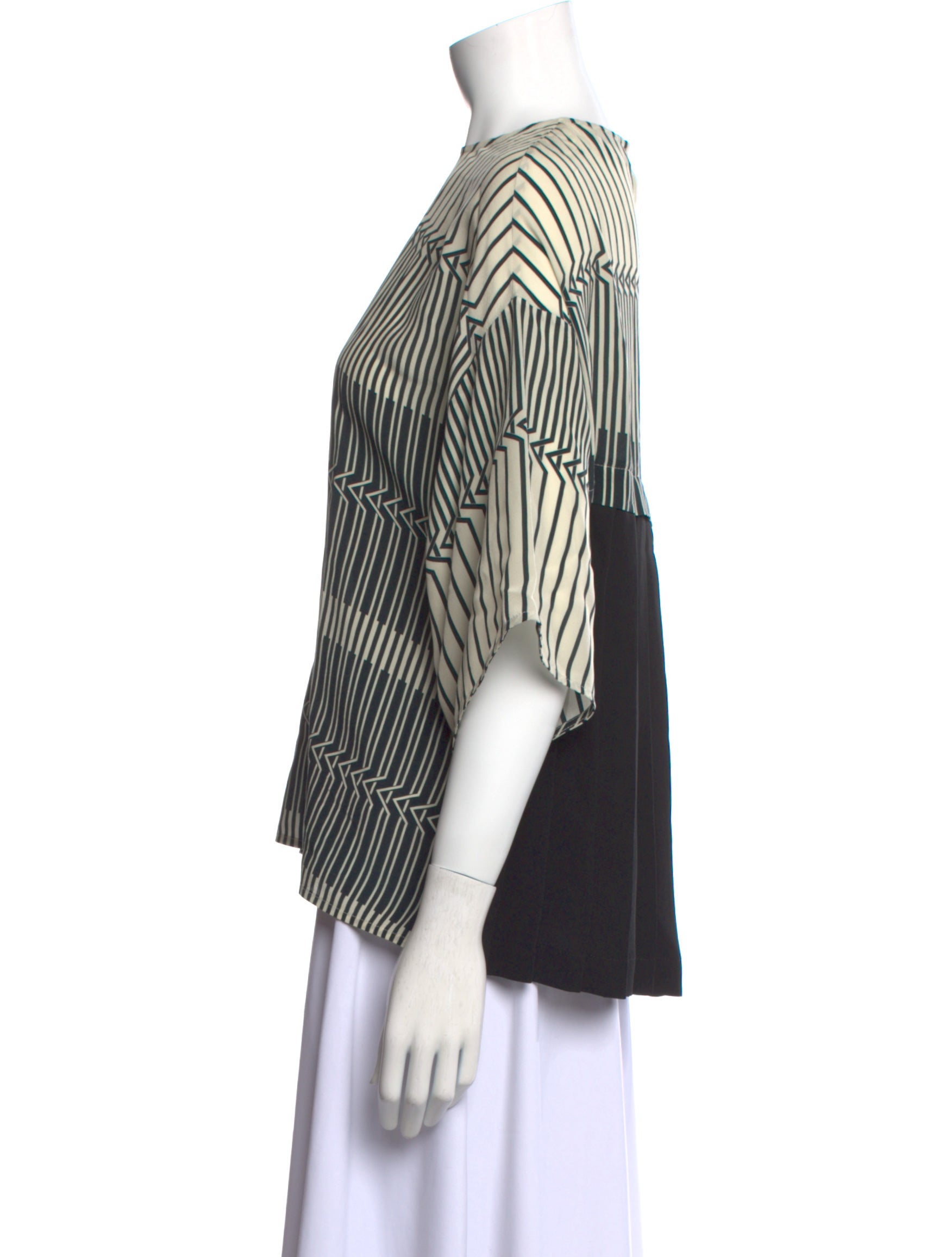 Amanda Wakeley Silk Striped Blouse