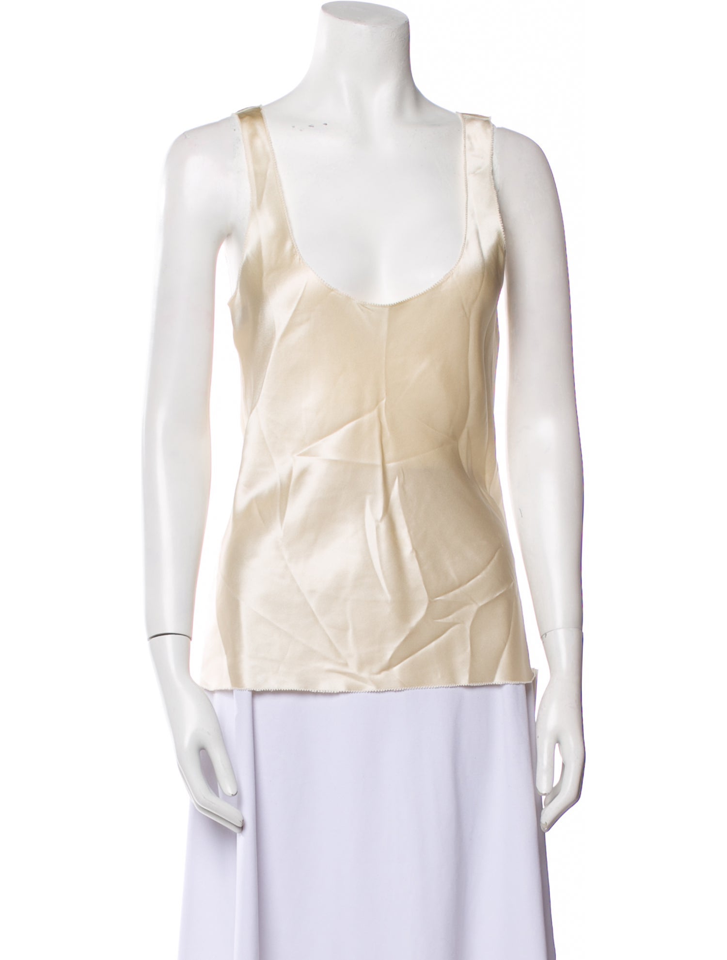 Amanda Wakeley Silk Scoop Neck Top