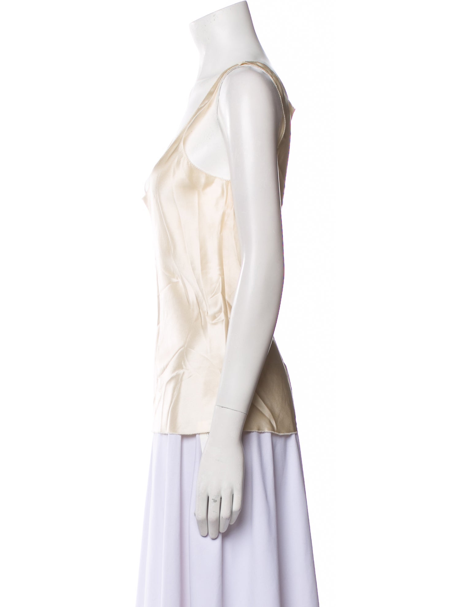 Amanda Wakeley Silk Scoop Neck Top