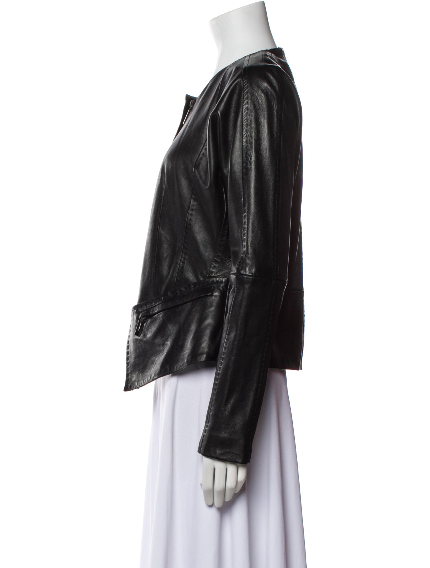 Amanda Wakeley Leather Biker Jacket
