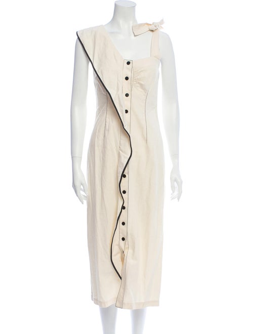 Marysia Swim One-Shoulder Midi Length Dress White