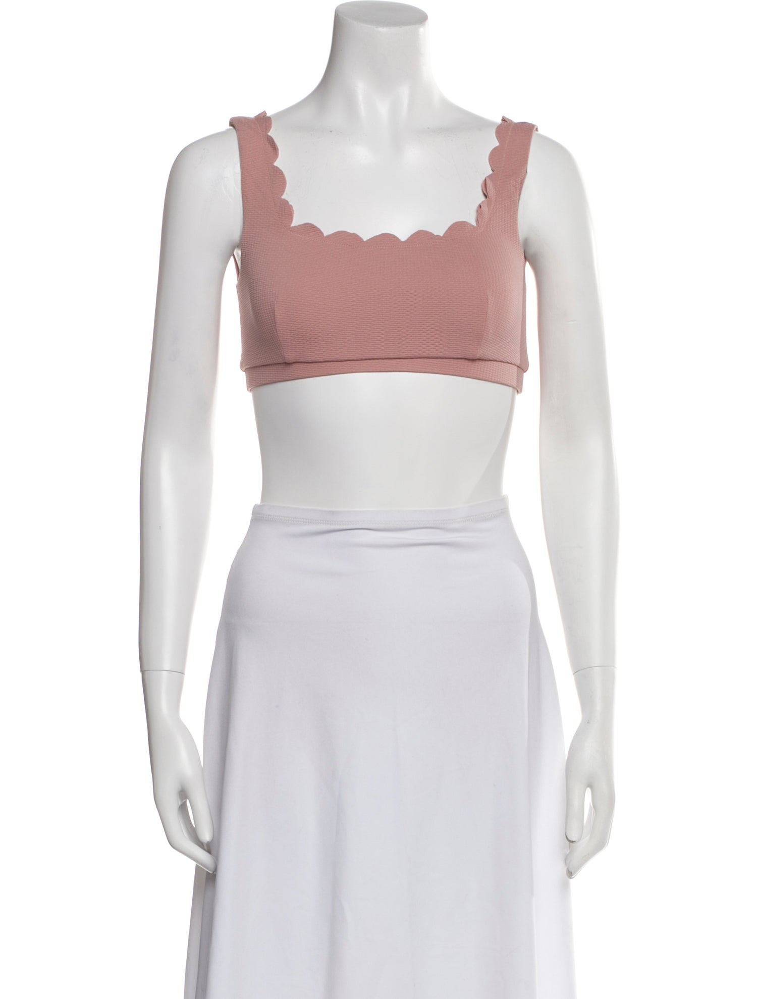 Marysia Swim Square Neckline Sleeveless Crop Top