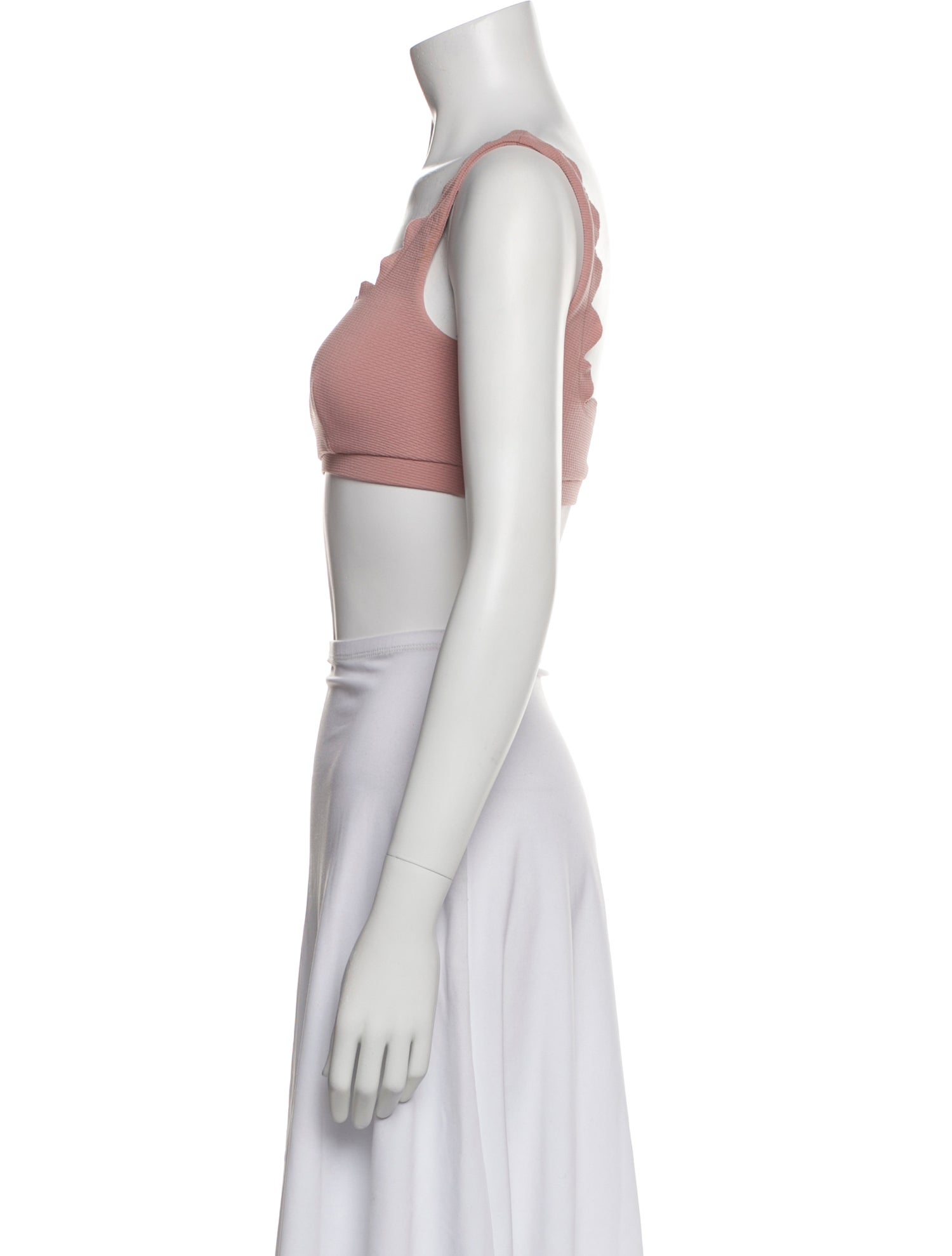 Marysia Swim Square Neckline Sleeveless Crop Top