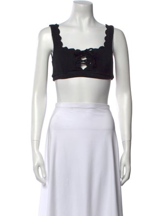 Marysia Swim Square Neckline Sleeveless Crop Top