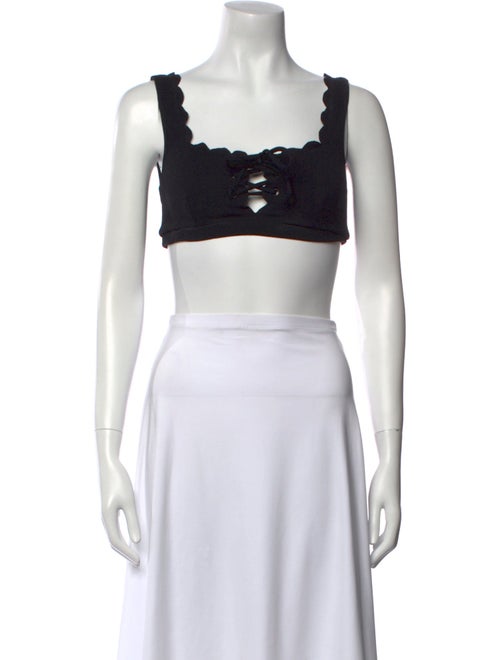 Marysia Swim Square Neckline Sleeveless Crop Top