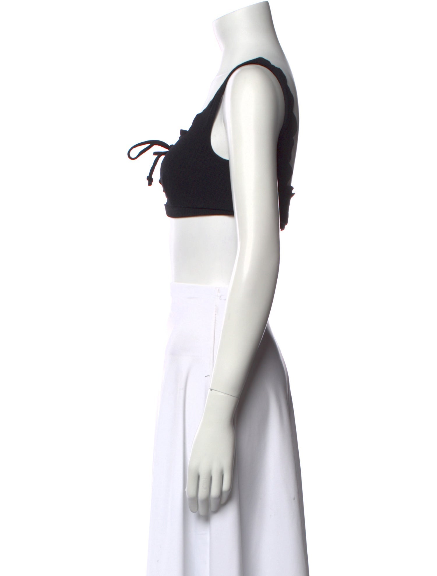 Marysia Swim Square Neckline Sleeveless Crop Top