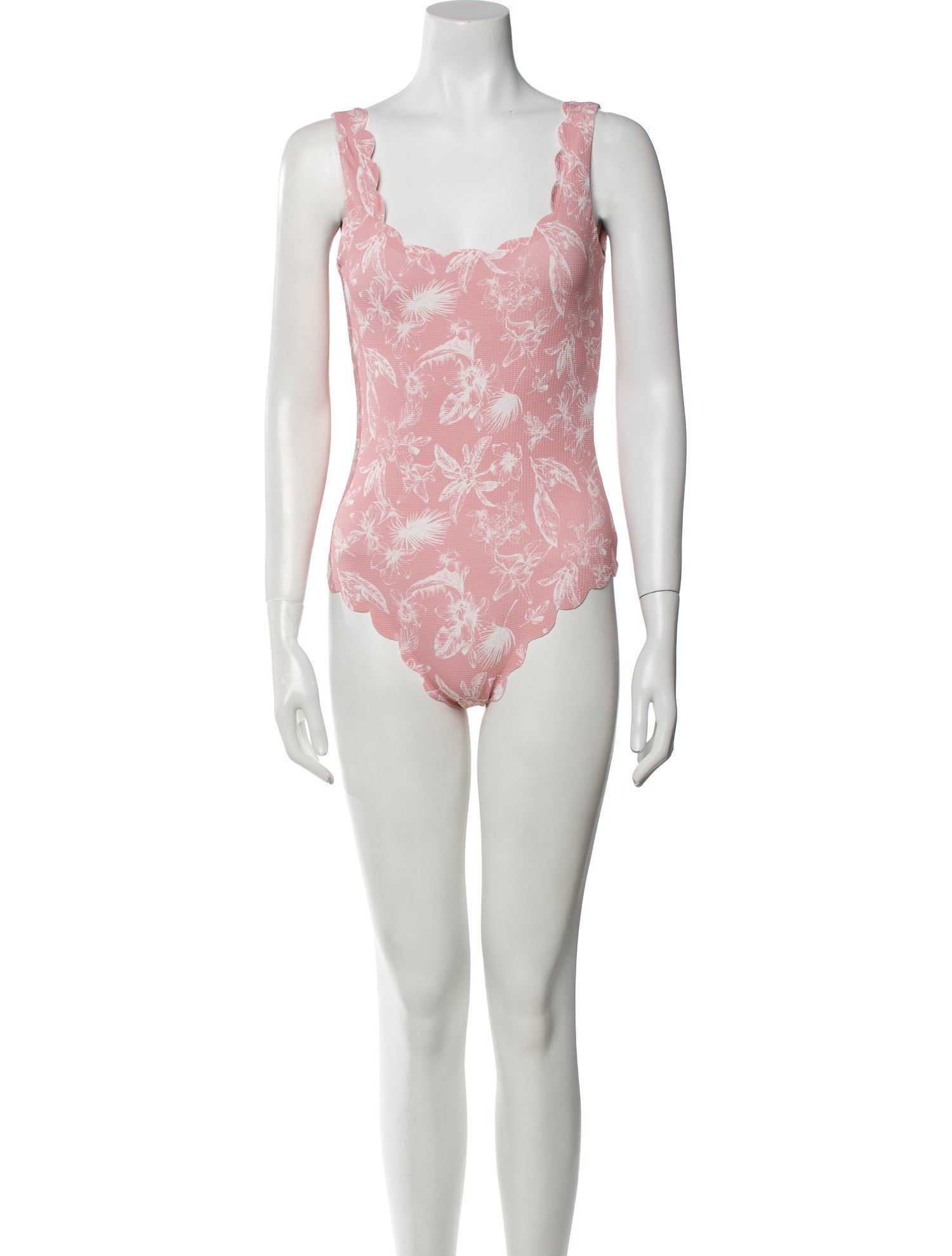 Marysia Swim Floral Print Scalloped Accent One-Piece w/ Tags