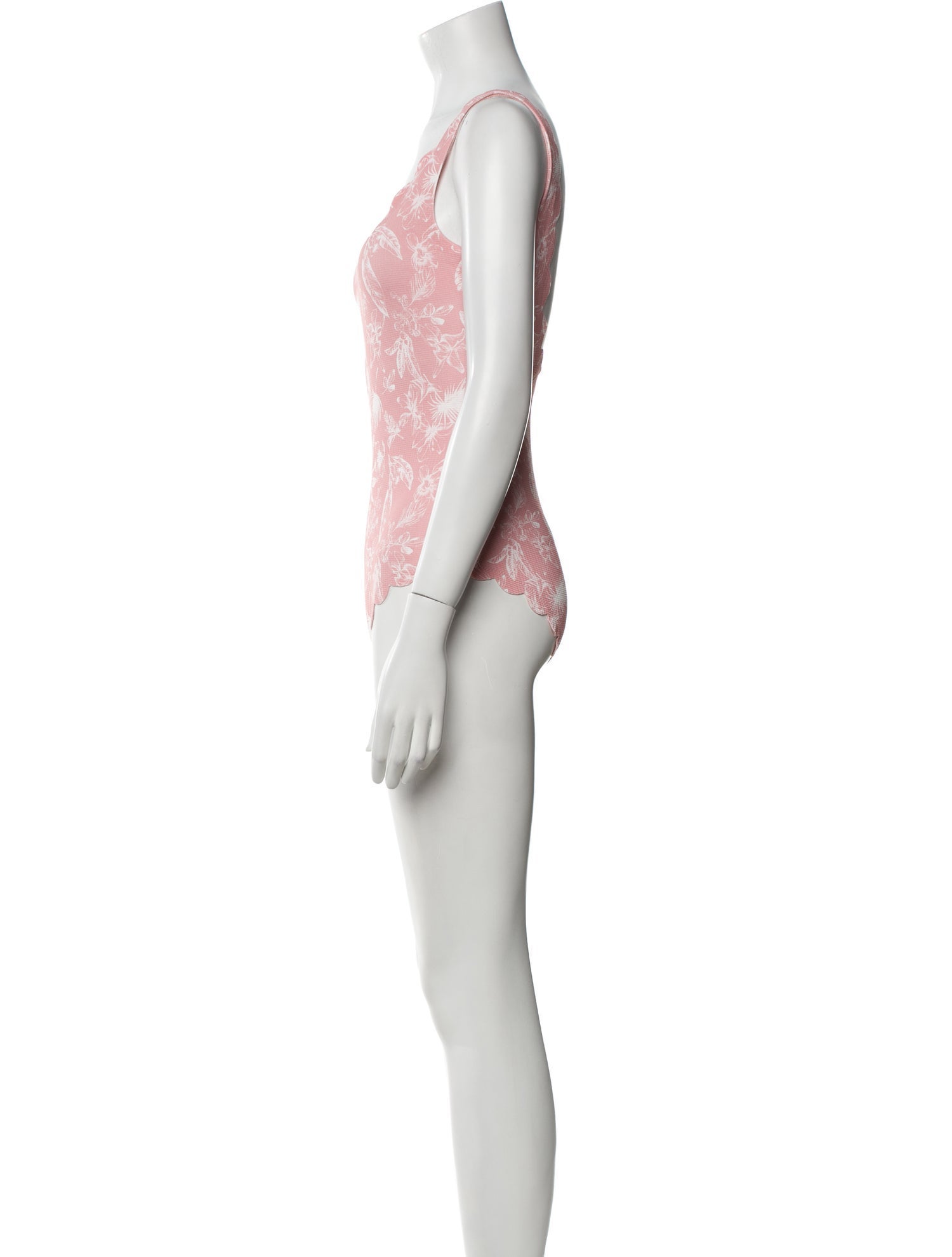 Marysia Swim Floral Print Scalloped Accent One-Piece w/ Tags