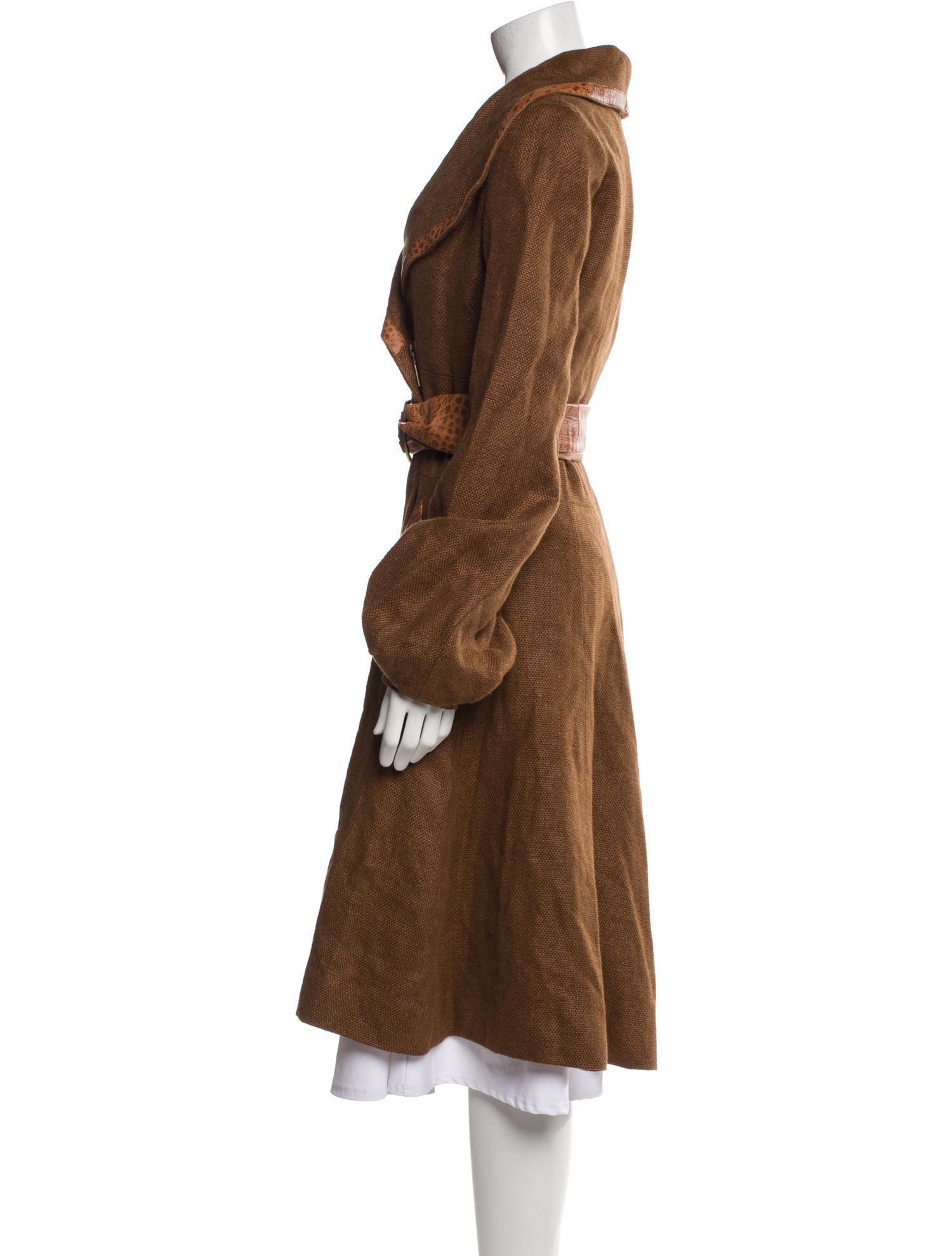 Ya Ya Leather Trench Coat