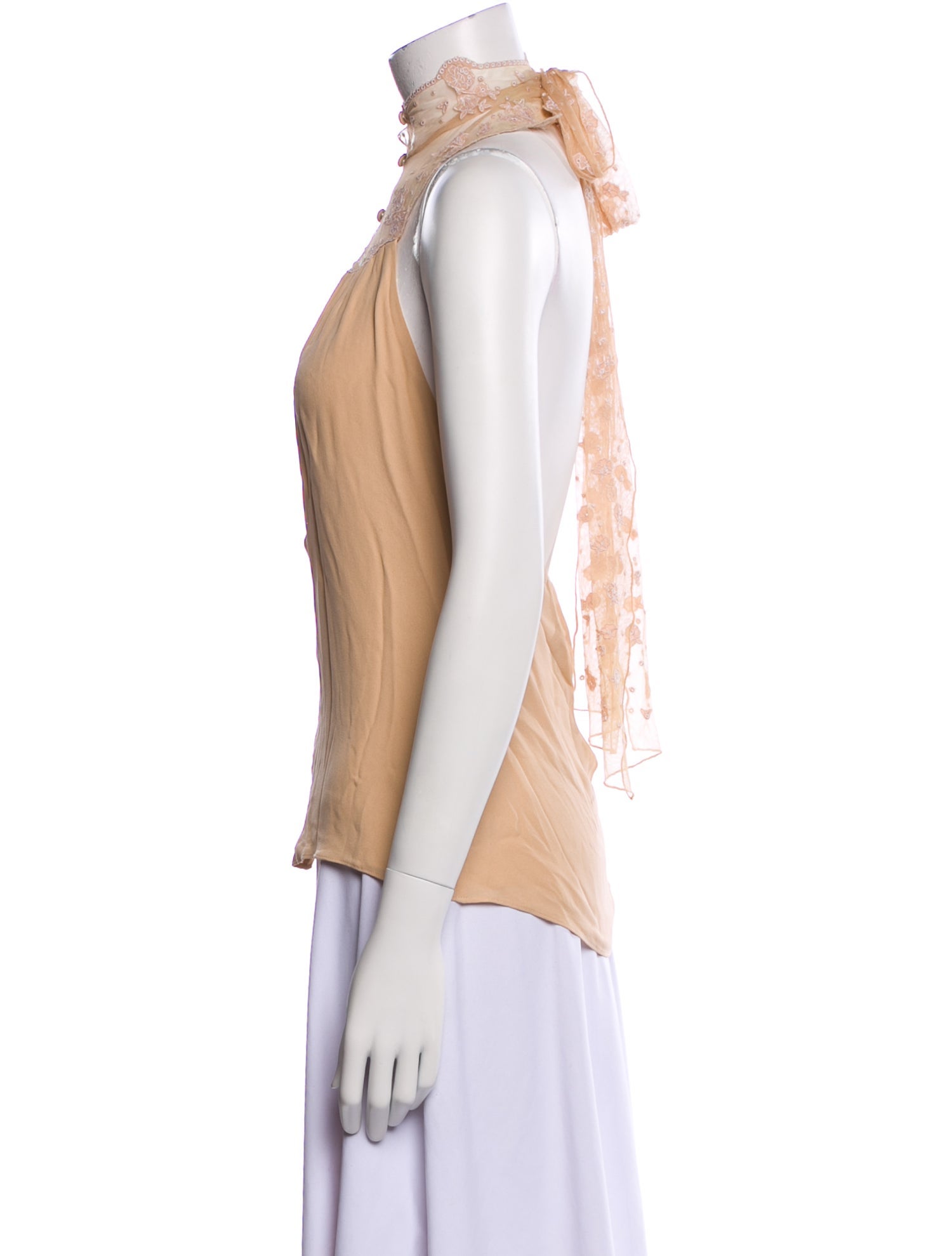 Ya Ya Silk Mock Neck Blouse