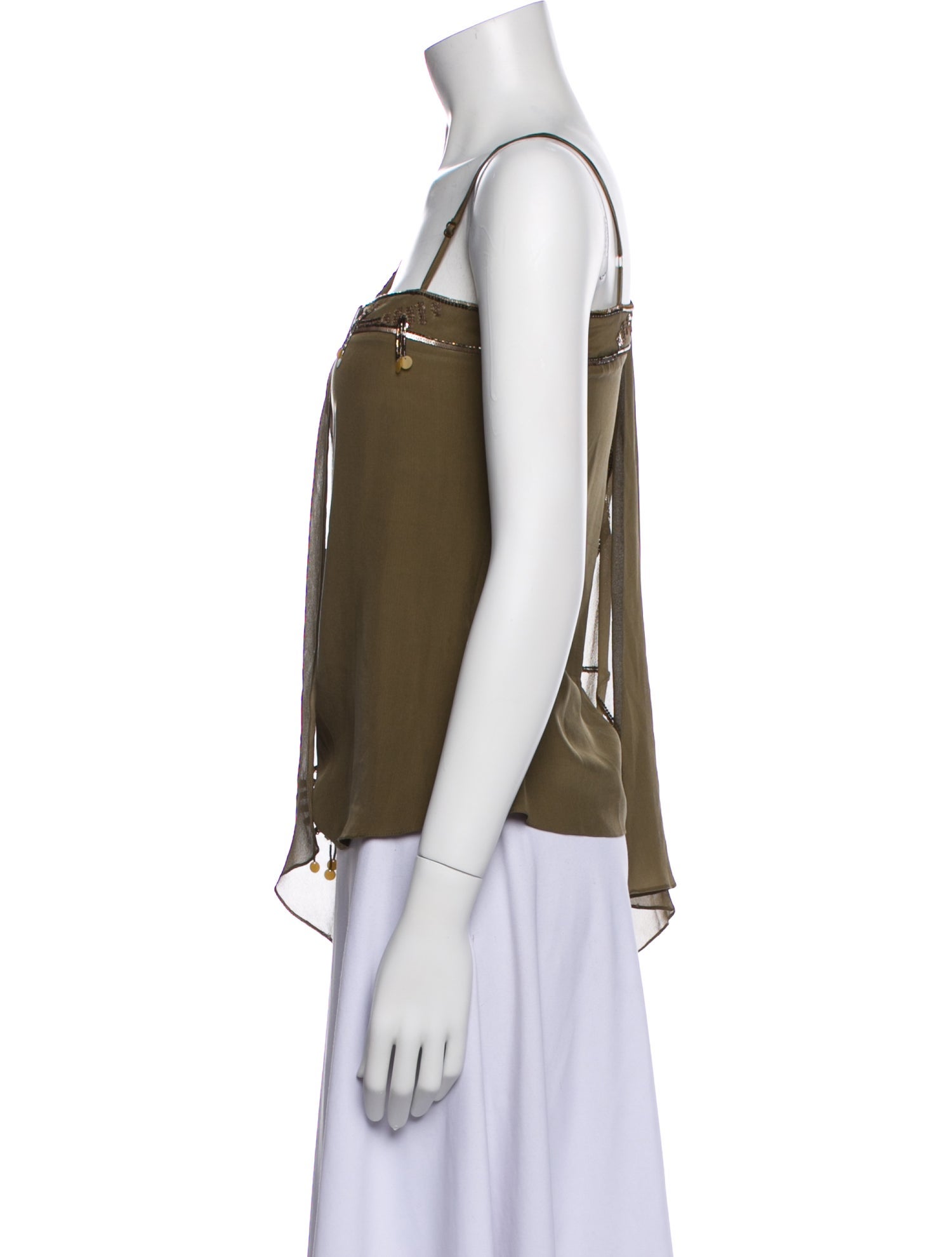 Ya Ya Silk Square Neckline Top