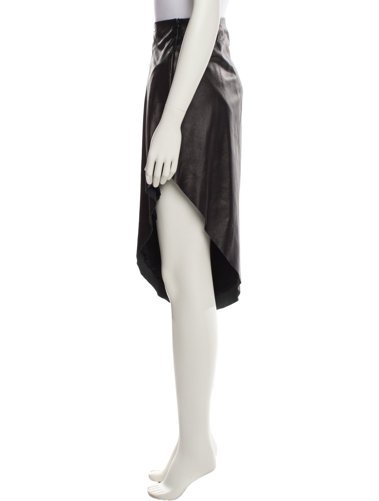 Ya Ya Leather Midi Length Skirt