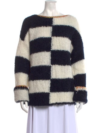Yan Yan Knits Wool Striped Sweater