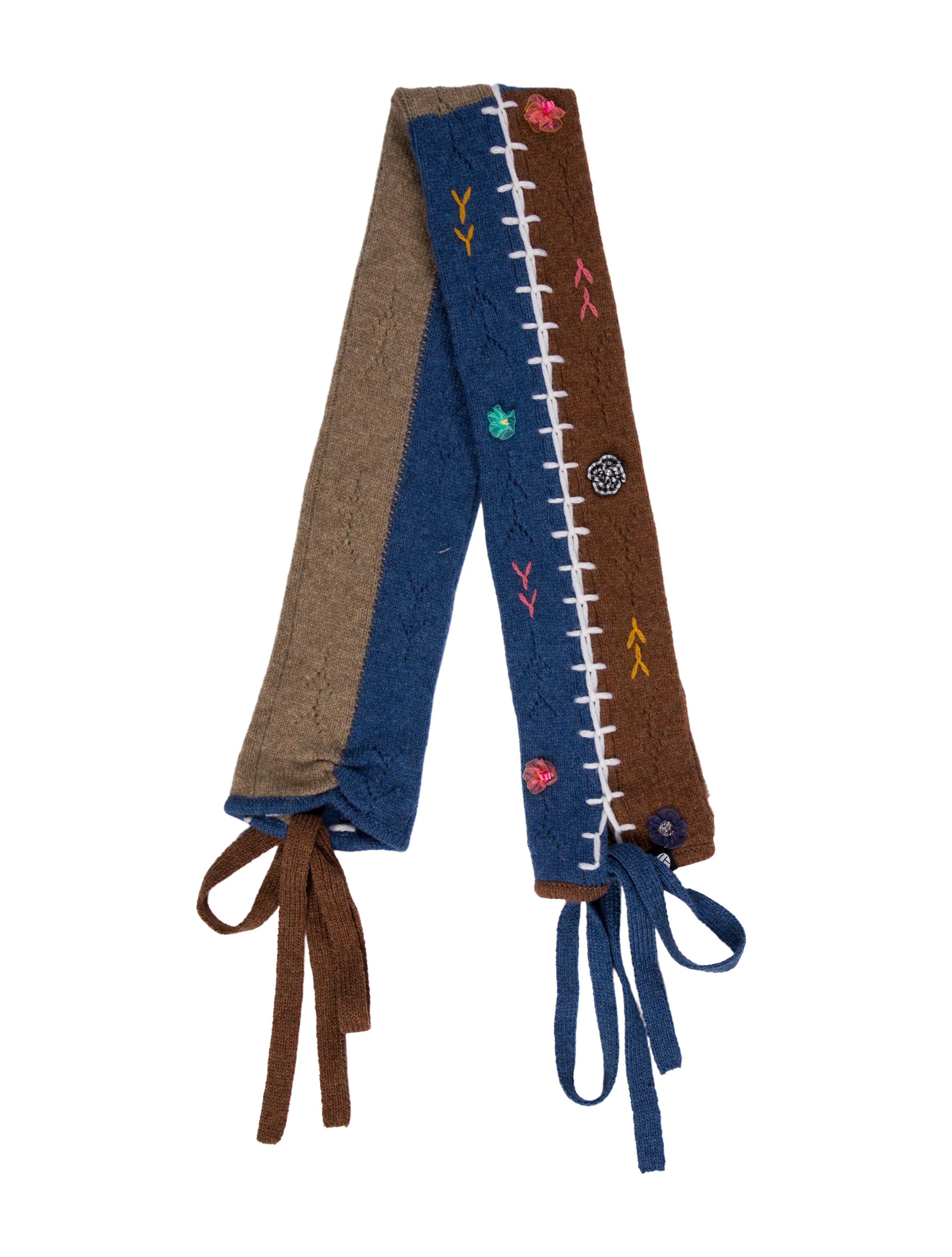 Yan Yan Knits Wool Striped Scarf w/ Tags