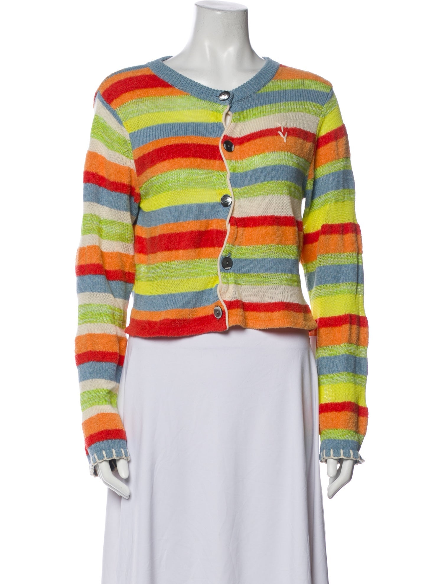 Yan Yan Knits Striped Scoop Neck Sweater