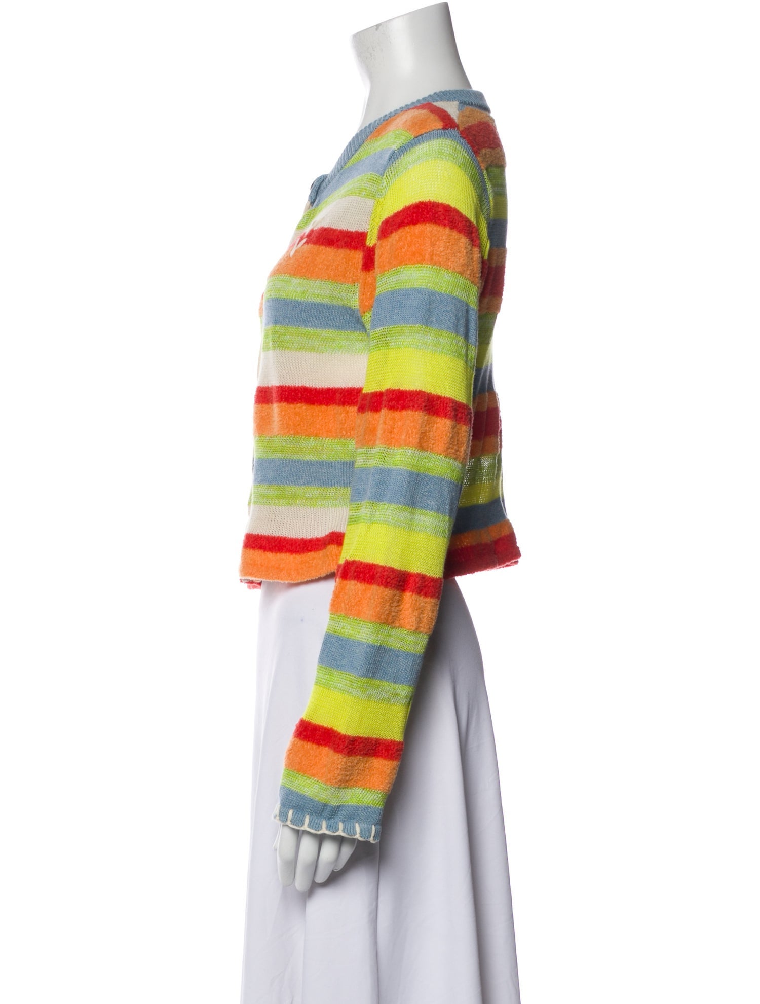 Yan Yan Knits Striped Scoop Neck Sweater