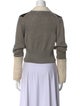 Yan Yan Knits Colorblock Pattern V-Neck Sweater