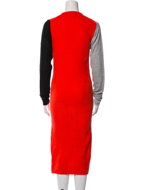 Yan Yan Knits Printed Midi Length Dress