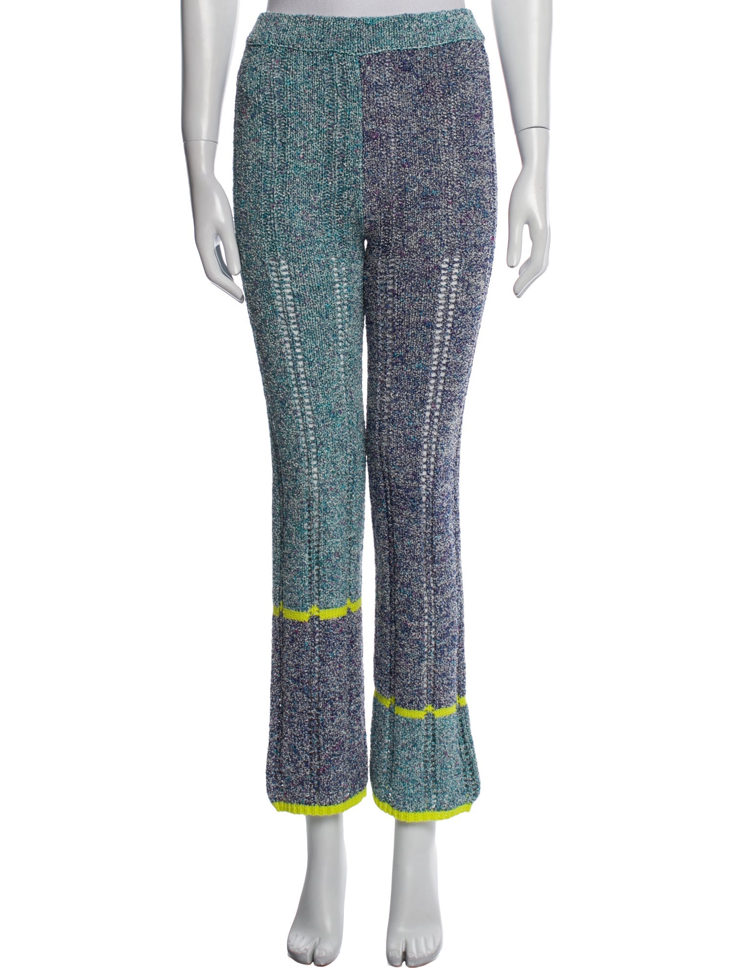 Yan Yan Knits Colorblock Pattern Sweatpants