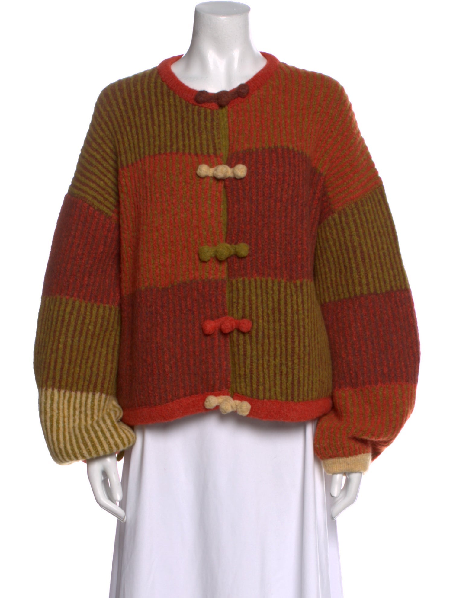 Yan Yan Knits Wool Striped Sweater