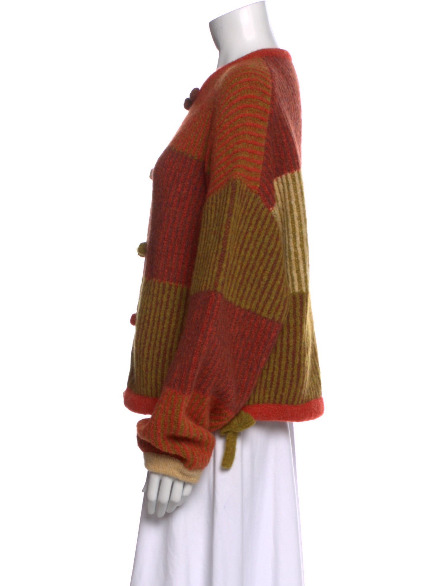 Yan Yan Knits Wool Striped Sweater