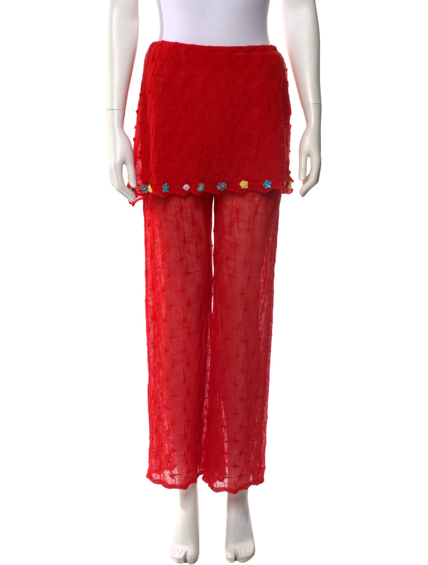 Yan Yan Knits Virgin Wool Wide Leg Pants w/ Tags