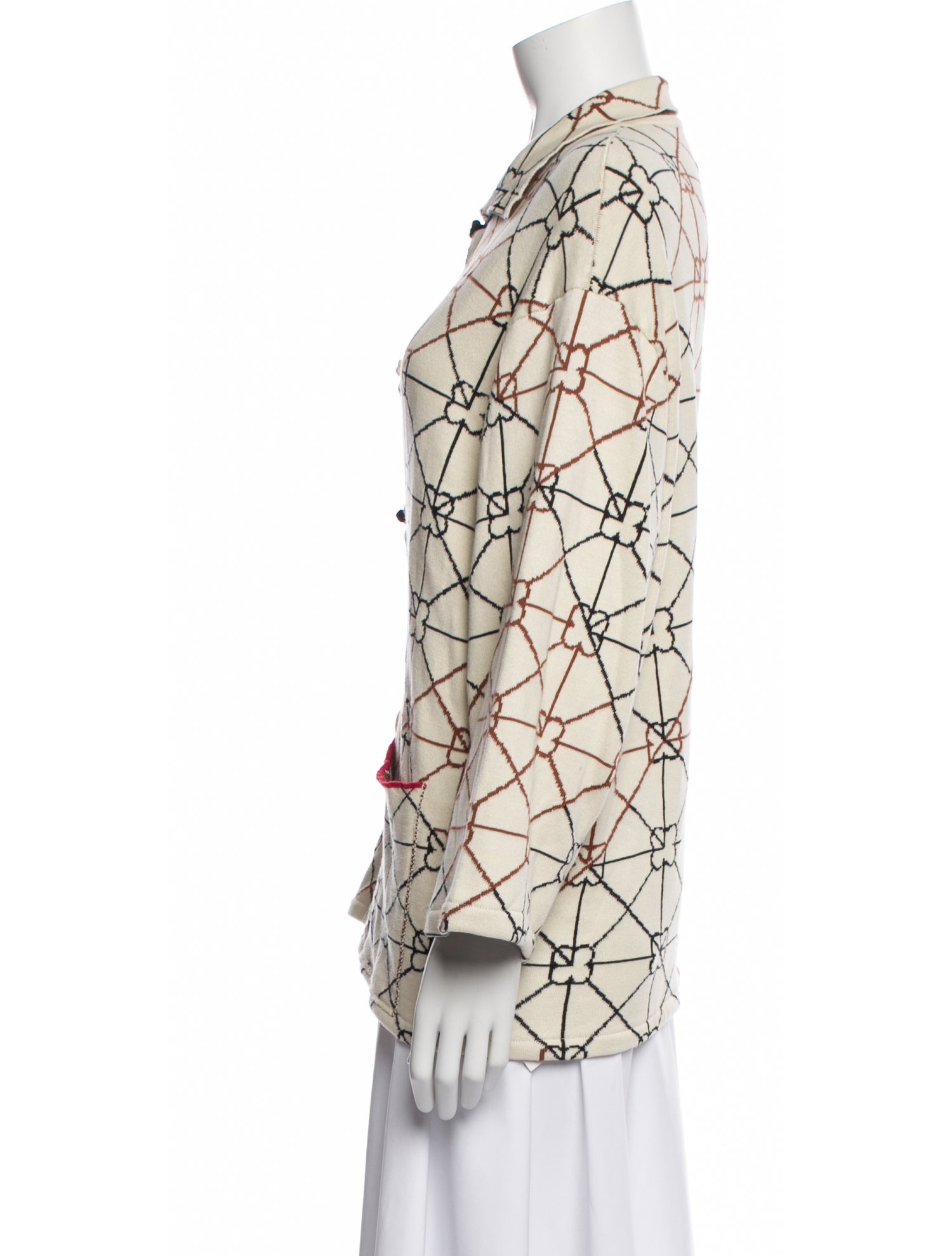 Yan Yan Knits Plaid Print Scoop Neck Sweater