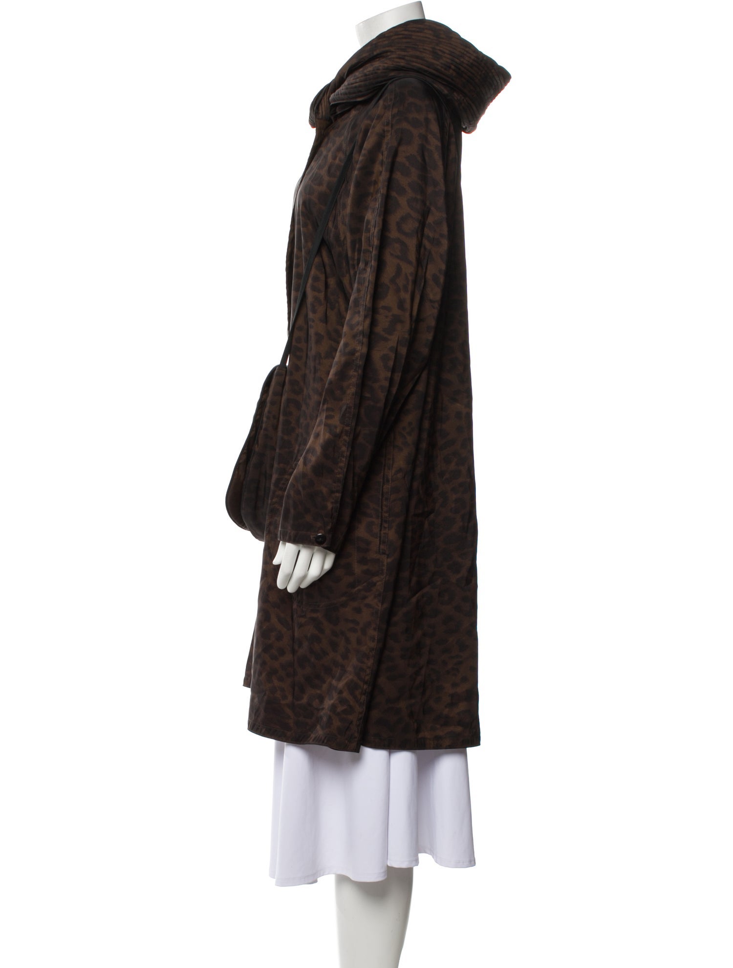 Mycra Pac Reversible Animal Print Trench Coat
