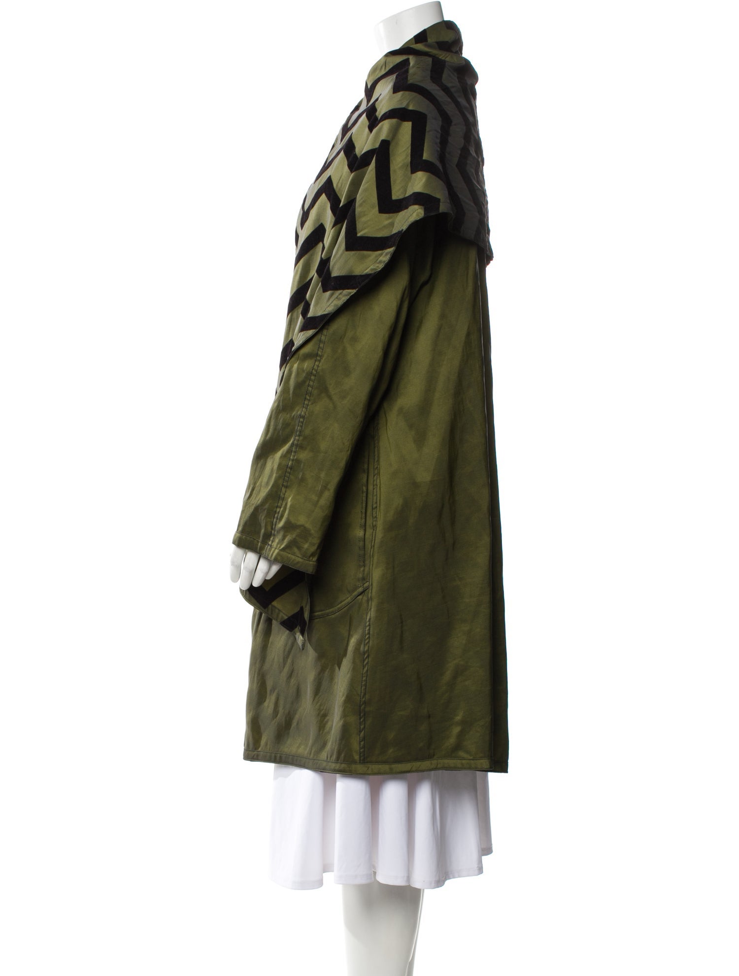 Mycra Pac Nylon Striped Coat