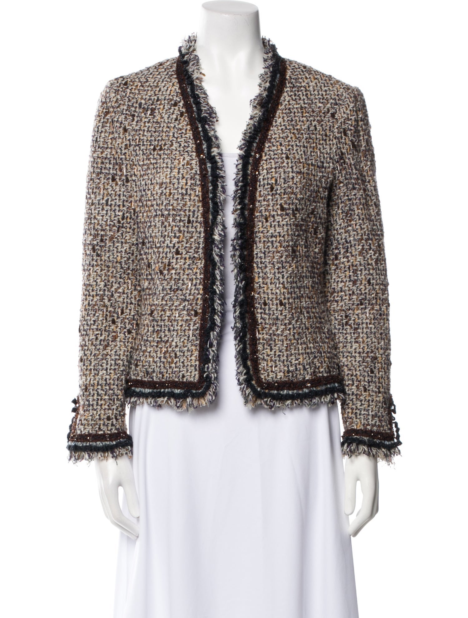 Cynthia Rose Tweed Pattern Evening Jacket