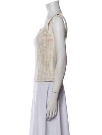 Cynthia Rose Scoop Neck Sleeveless Crop Top