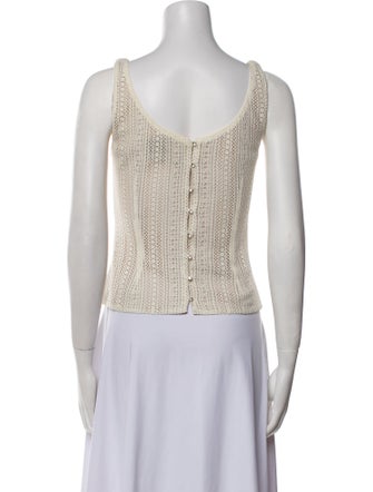 Cynthia Rose Scoop Neck Sleeveless Crop Top