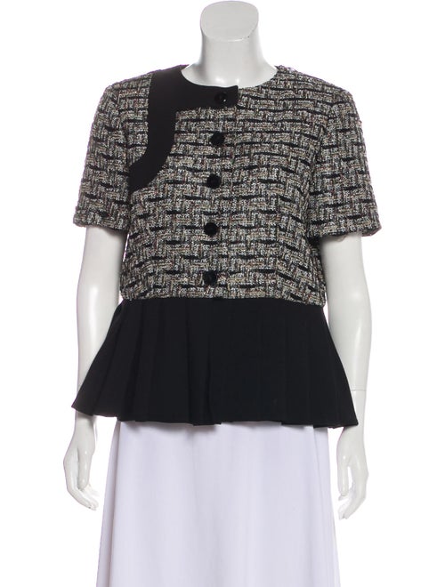 YDE Patterned Short Sleeve Jacket Black