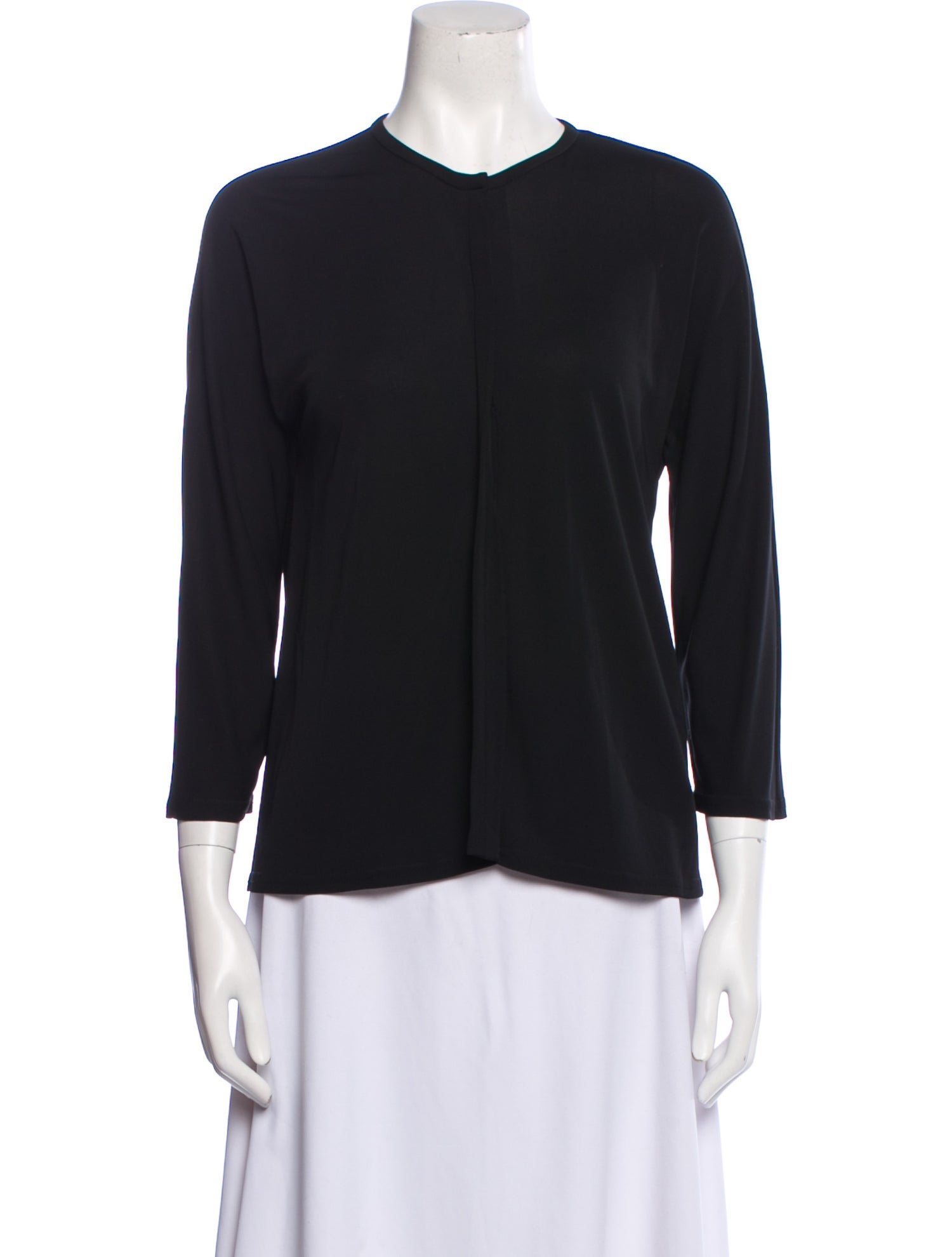 Yeohlee Crew Neck Three-Quarter Sleeve Top