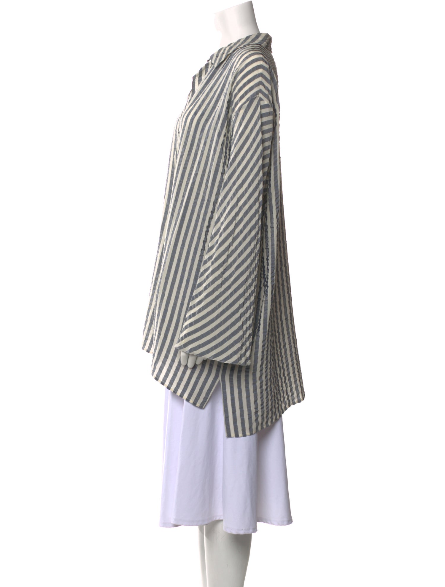 Yeohlee Striped V-Neck Tunic