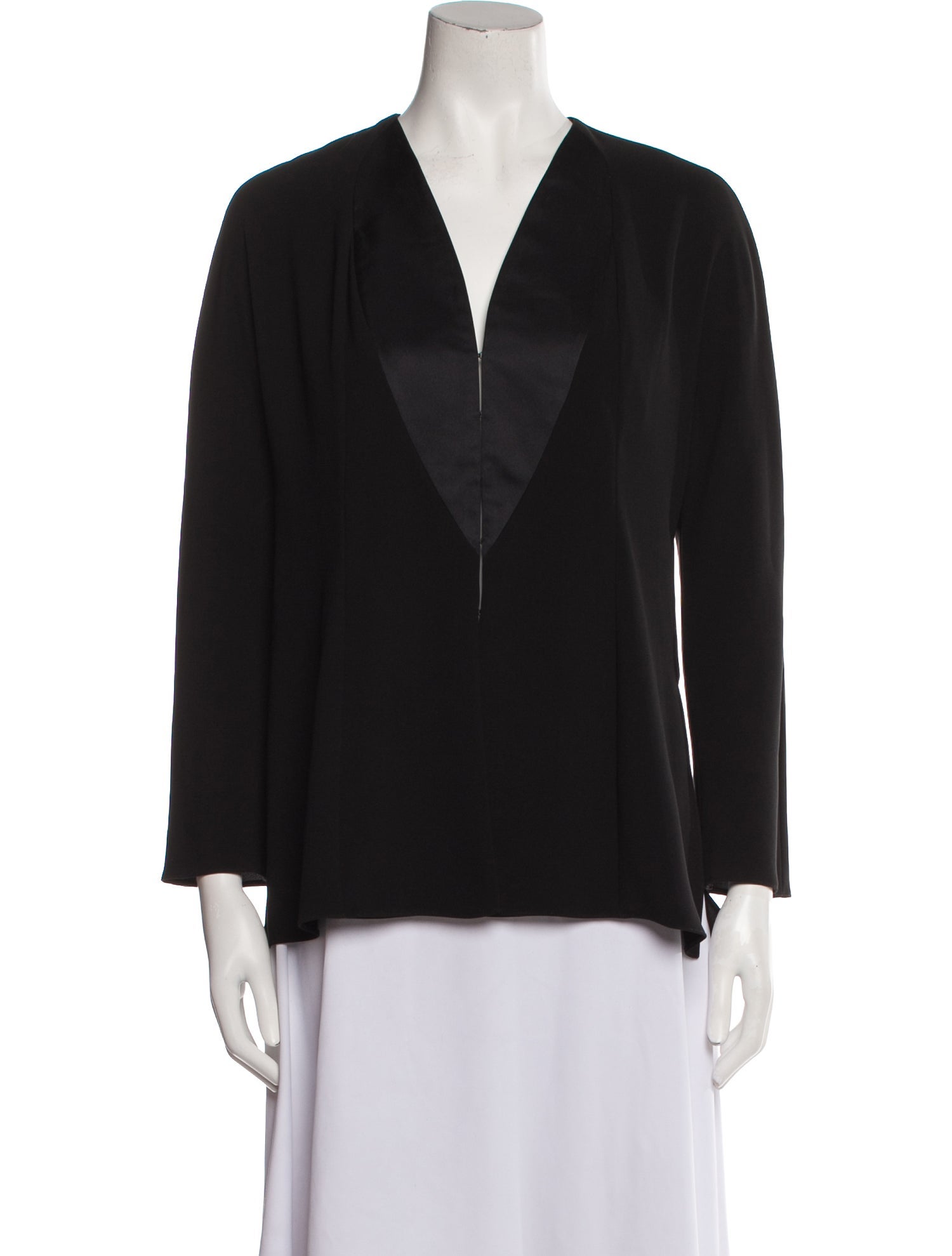 Yeohlee Silk V-Neck Blouse