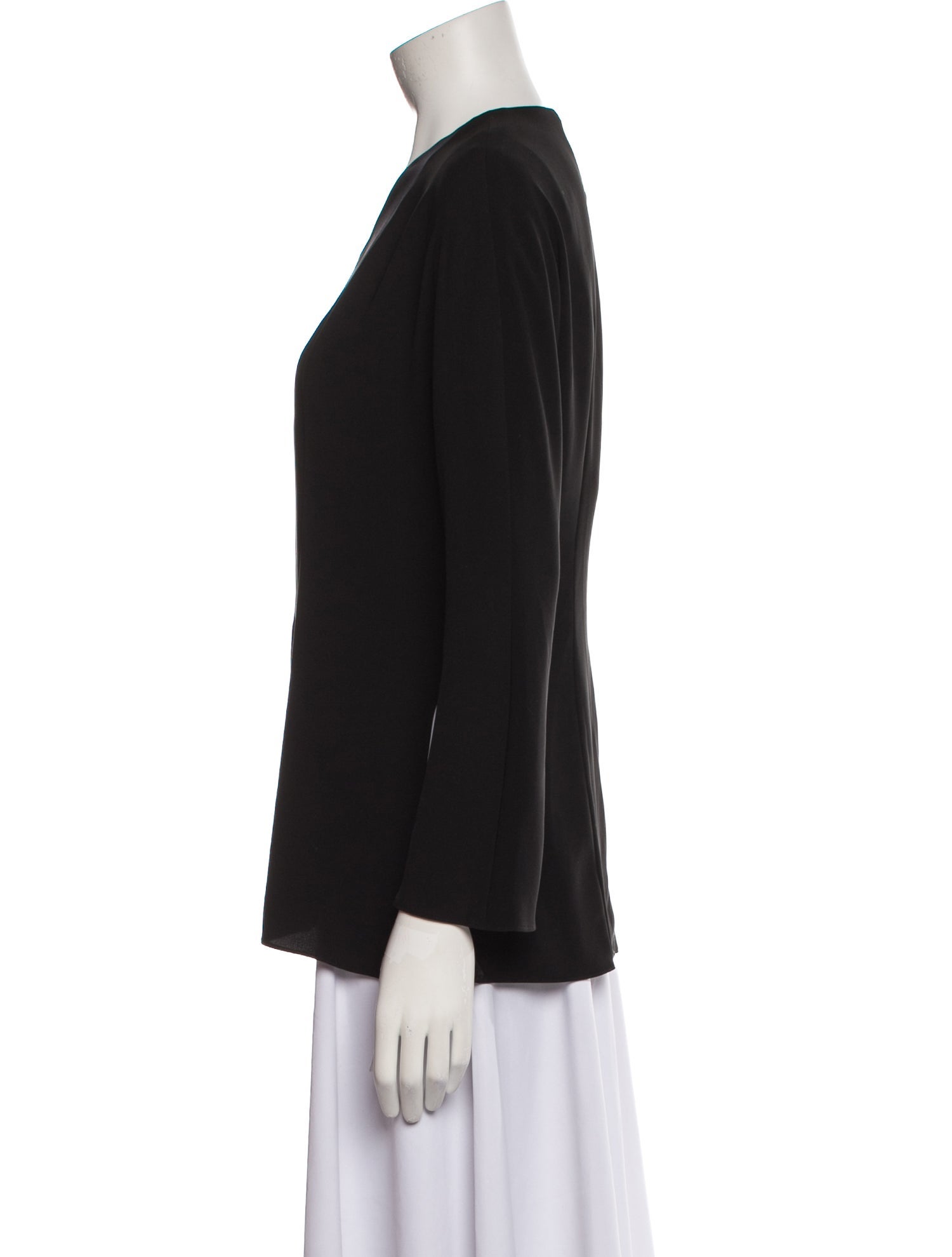 Yeohlee Silk V-Neck Blouse