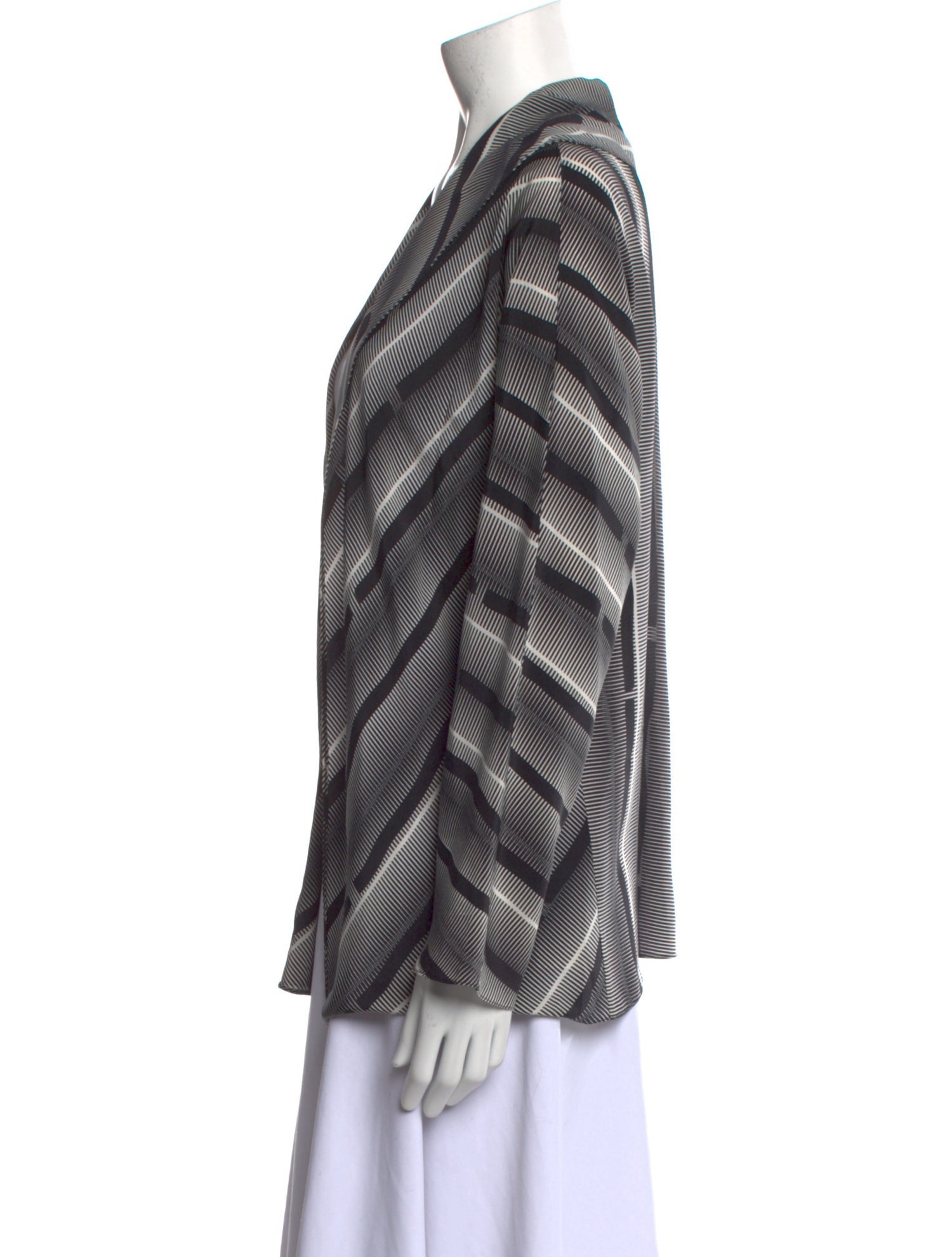 Yeohlee Silk Striped Blouse