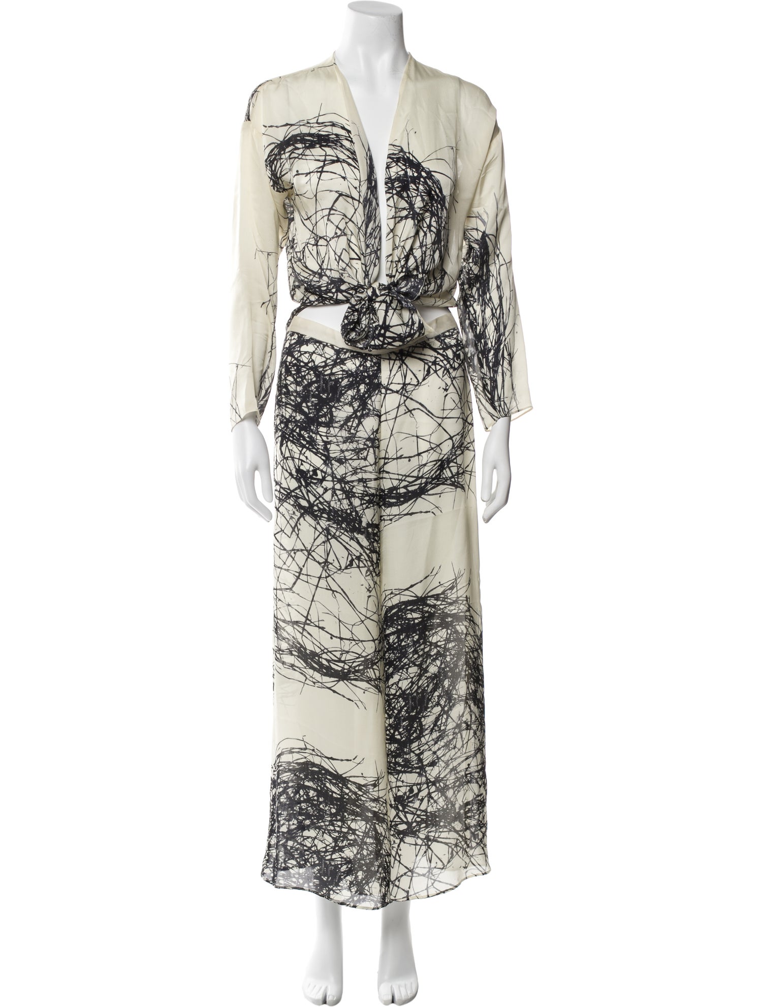 Yeohlee Silk Printed Pantsuit