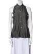 Yeohlee Silk Sleeveless Button-Up Top