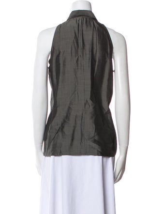 Yeohlee Silk Sleeveless Button-Up Top