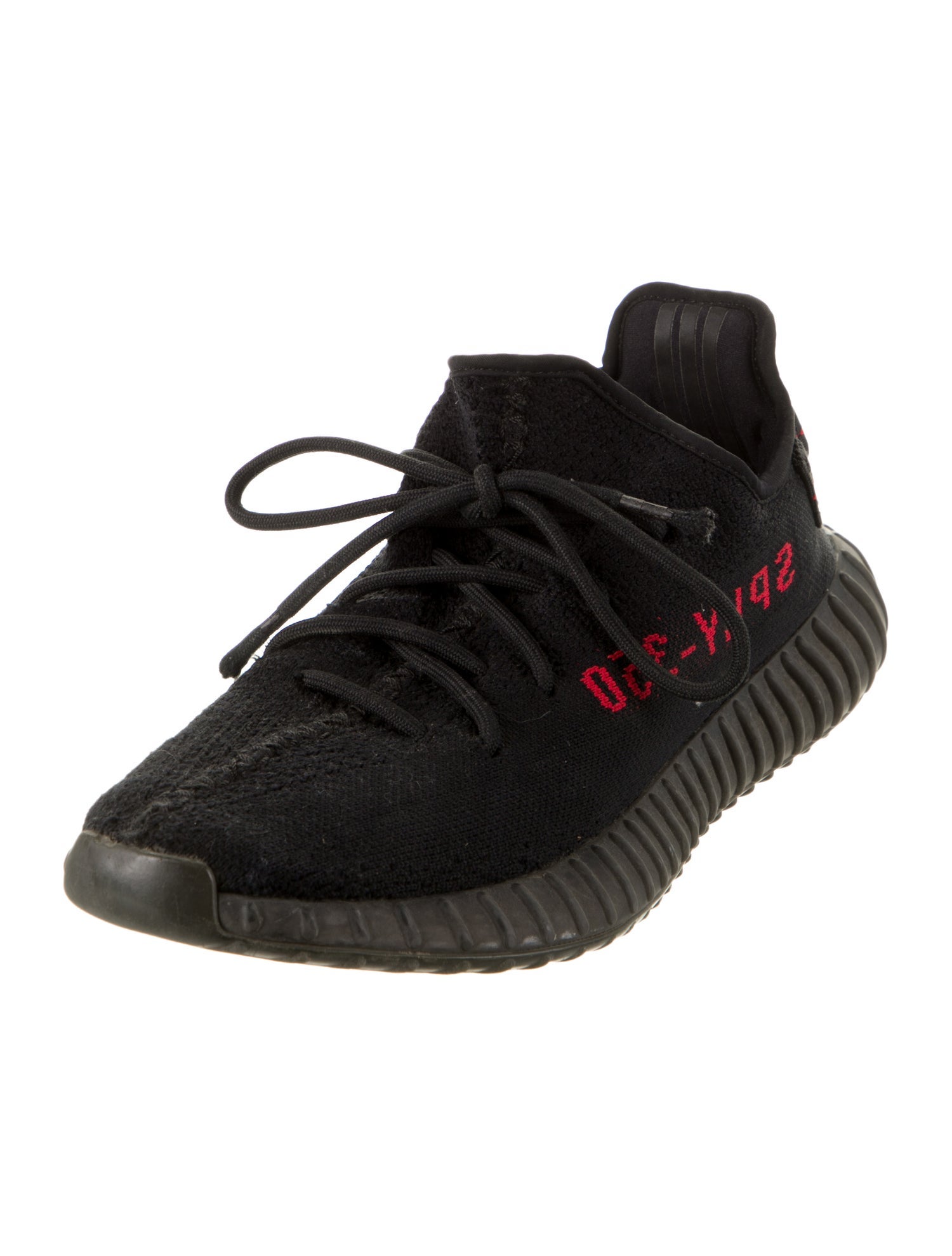 adidas Yeezy Boost 350 V2 'Black Red' Sneakers Black Sneakers, Shoes