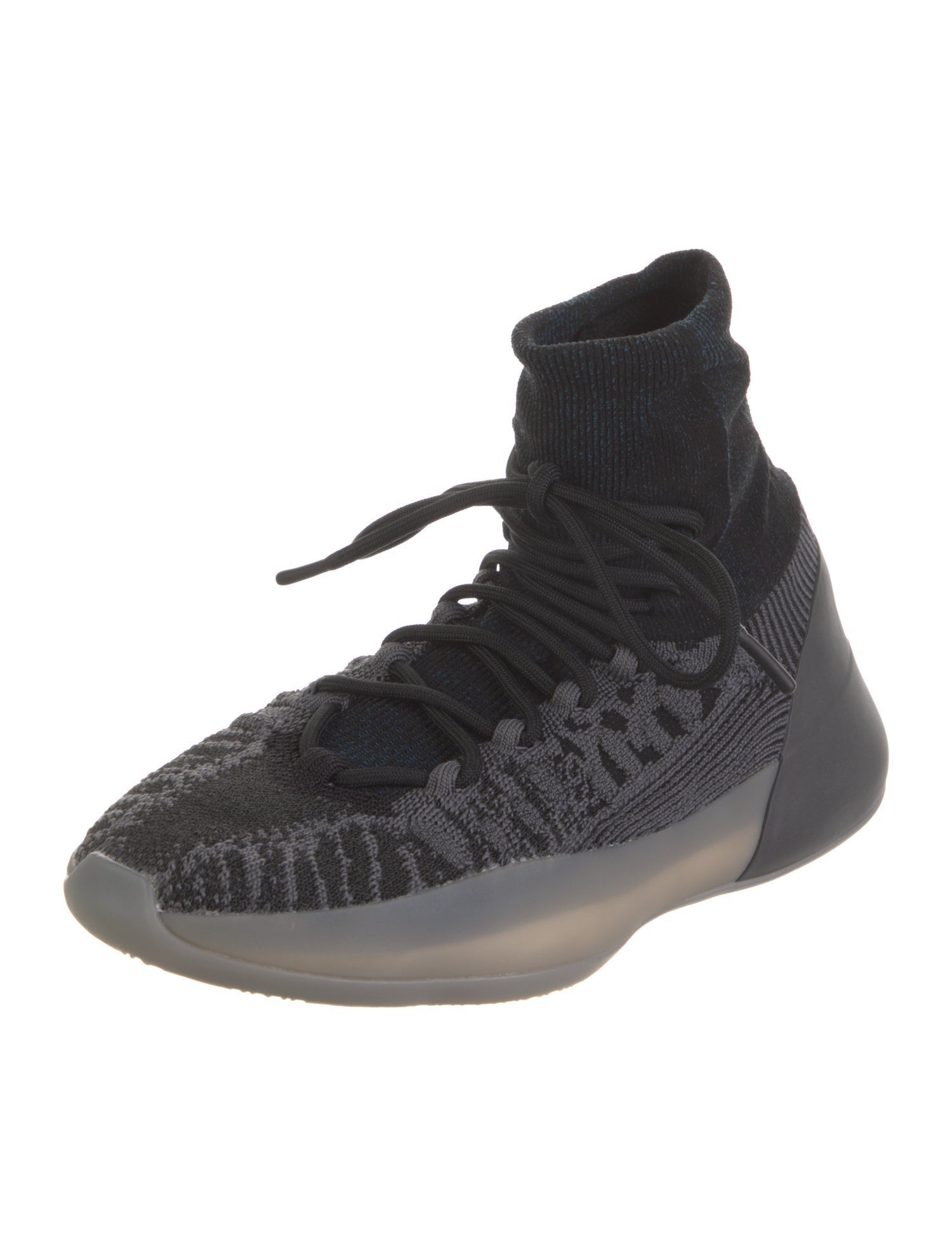 adidas Yeezy BSKTBL Knit Slate Blue Sock Sneakers w/ Tags