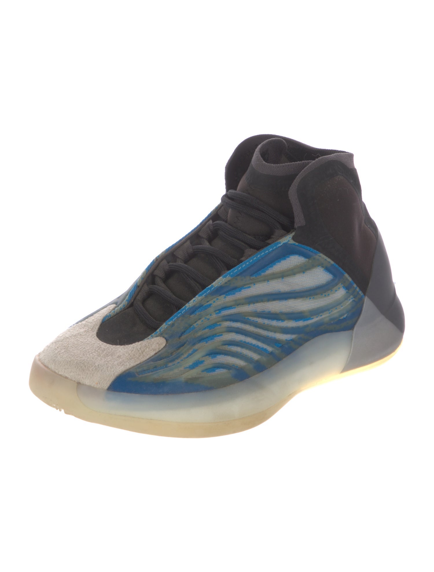 adidas Yeezy QNTM BSKTBL 'Frozen Blue' Wedge Sneakers