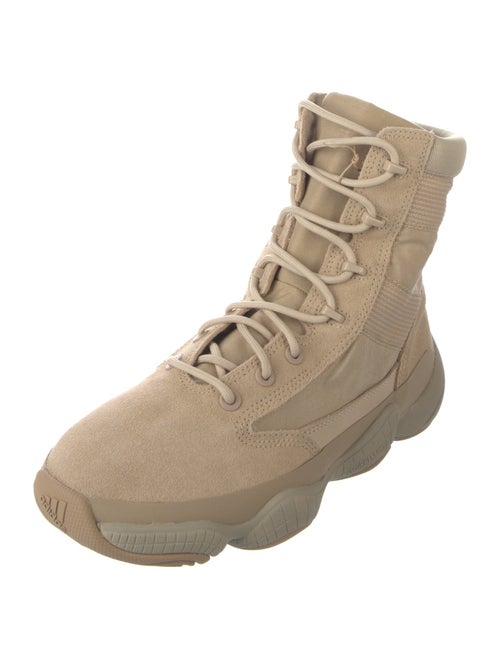 adidas Yeezy 500 High Tactical Boot Sand Suede Lace-Up Boots