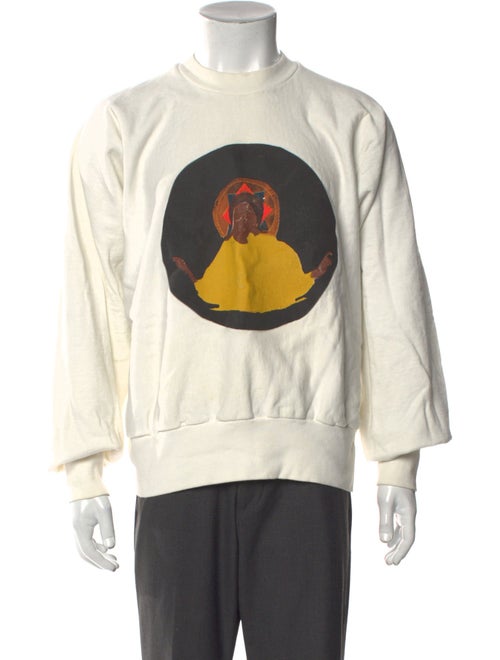 adidas Yeezy Graphic Print Crew Neck Pullover