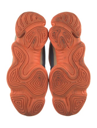 adidas Yeezy Suede Colorblock Pattern Athletic Sneakers