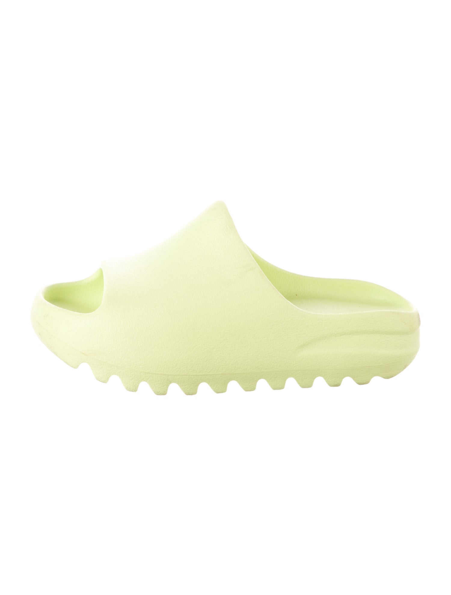 adidas Yeezy Kids' Glow Green Slides