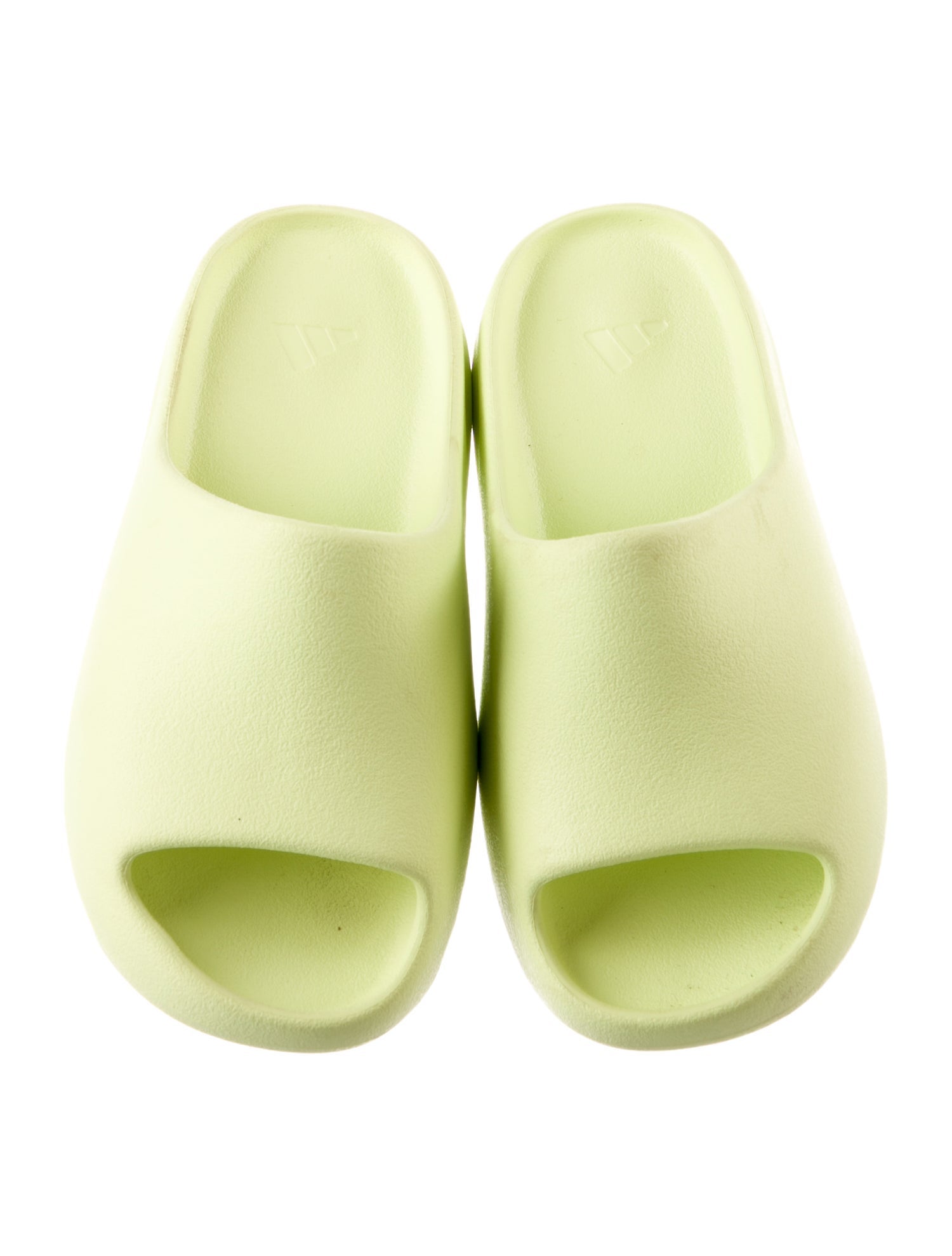 adidas Yeezy Kids' Glow Green Slides